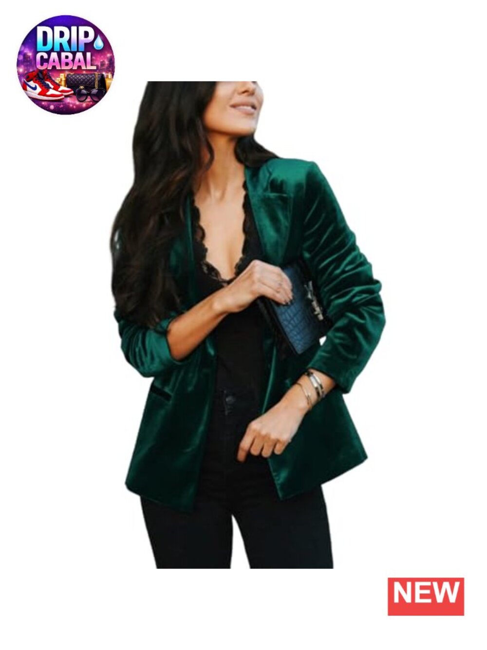 Women's Velvet Blazer Long Sleeve Button Notch Lapel Business Casual